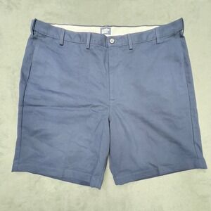 Lands End Mens Navy Blue Traditional Fit Cotton Shorts Size 44